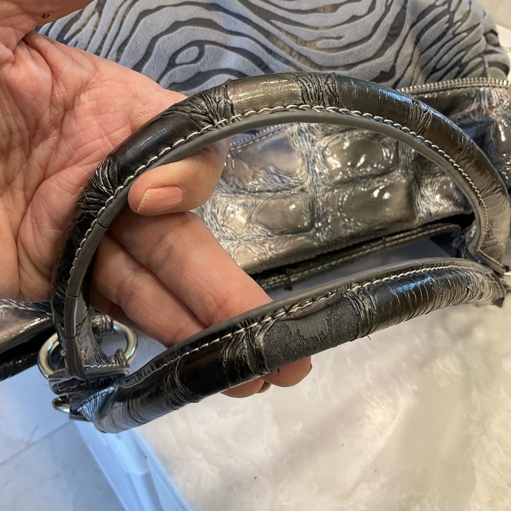 FREE with purchase of any other item at list price: Purse, black and grey strip - Picture 8 of 9
